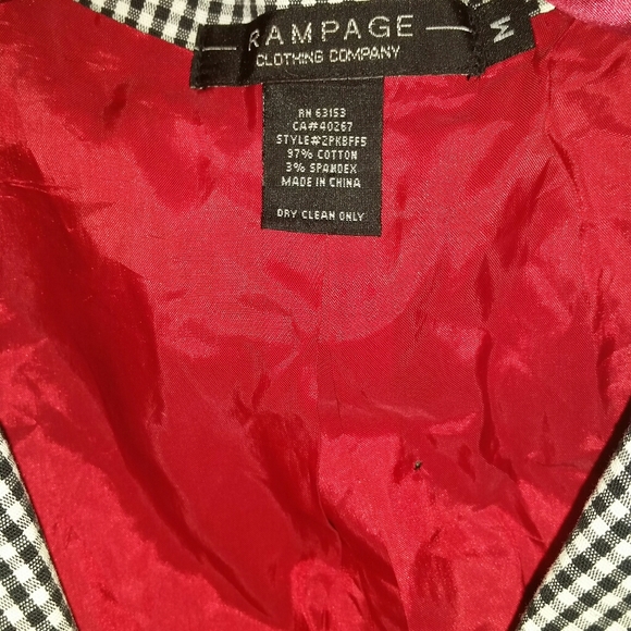 Rampage checkered lined blazer, M - Picture 6 of 6
